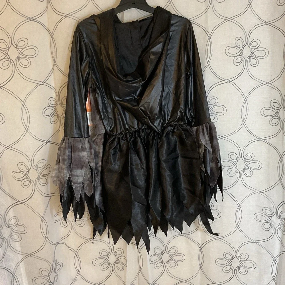 Girls‎ Hyde & Eek Red Glitter SKELETON Dress Halloween Costume Size Large 10-12